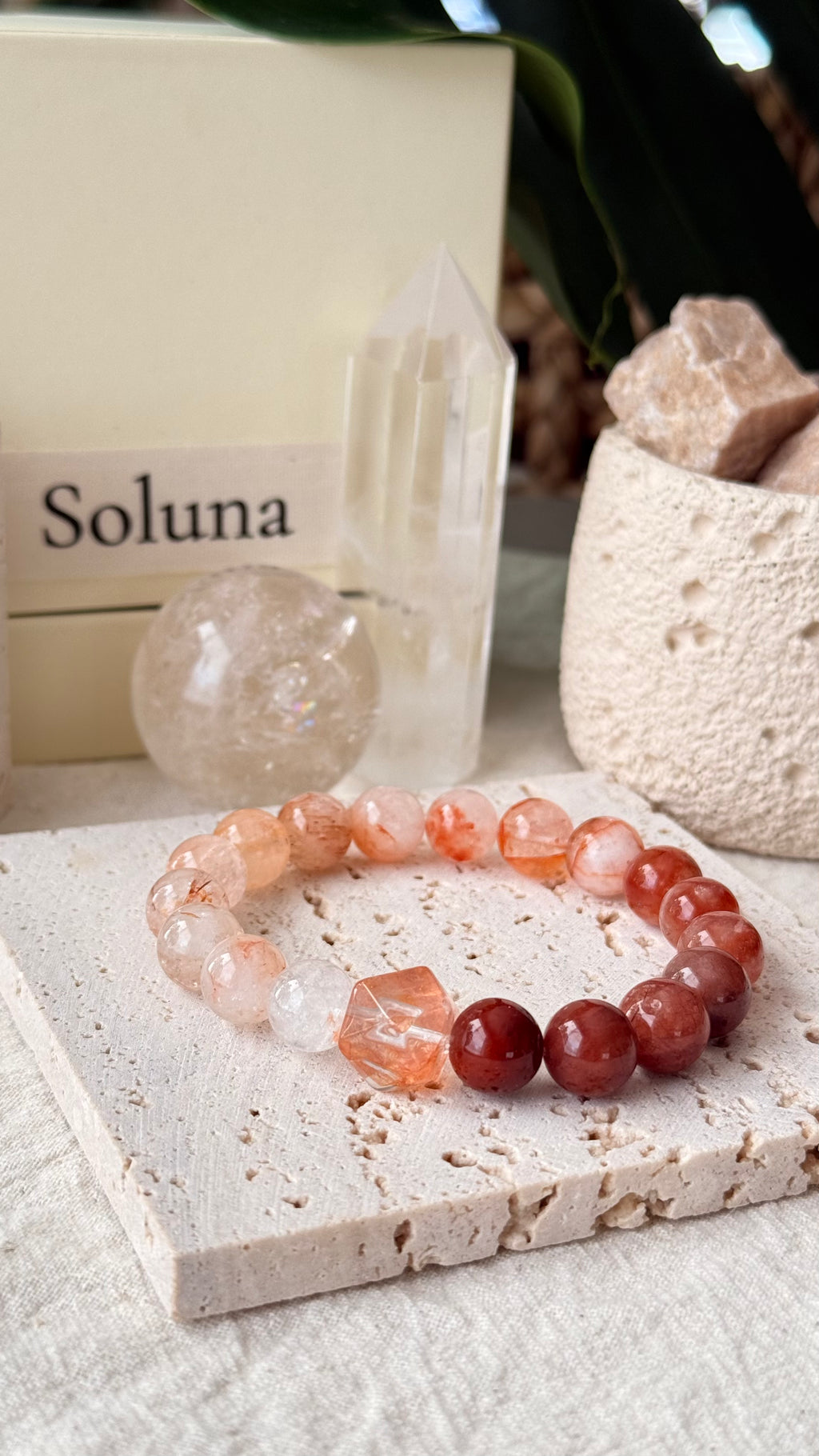 Fortunata | 12–14mm Black-Gold Super Seven & Citrine Prosperity Bracelet (Copy)