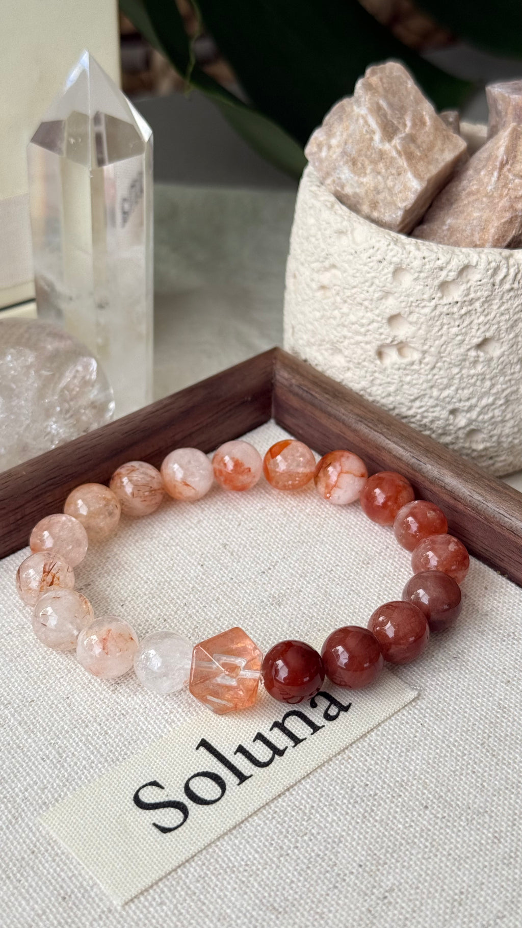 Fortunata | 12–14mm Black-Gold Super Seven & Citrine Prosperity Bracelet (Copy)