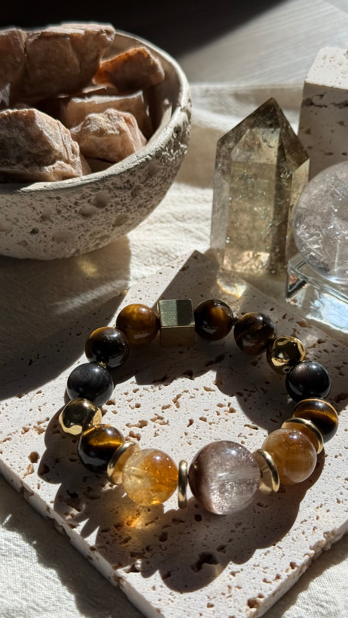 Solaris | One-of-a-Kind Abundance Energy Crystal Bracelet