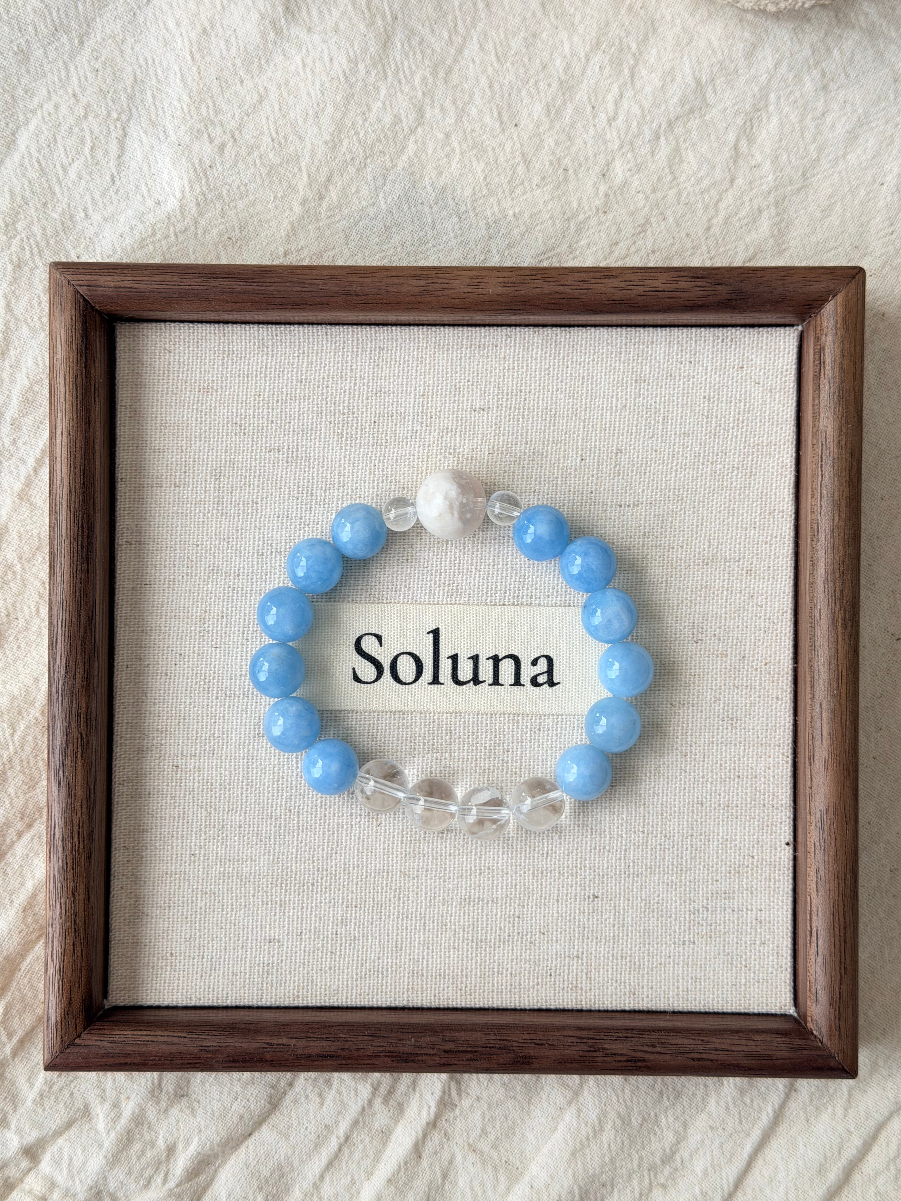 Cloud Sea | 12mm White Phantom Ingestion Bowl, Aquamarine & Clear Quartz