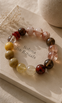 "Solar Prosperity" Citrine & Pyrite Bracelet