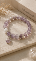 "The Quiet Mind" Amethyst & Howlite Bracelet